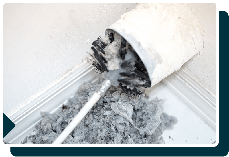 image of a vent being cleaned