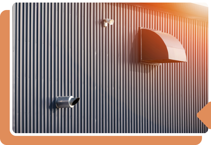 commercial exterior dryer vent